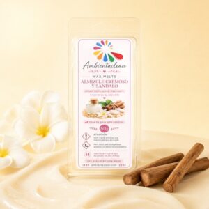Wax Melts Almizcle Cremoso y Sándalo – Cera de soja perfumada 50 g