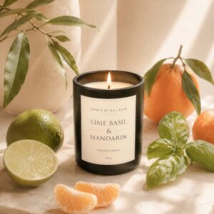 Vela aromática de soja Lime, Basil & Mandarin – 150 g