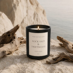 Vela aromática de soja Rock Salt & Driftwood - 150 g